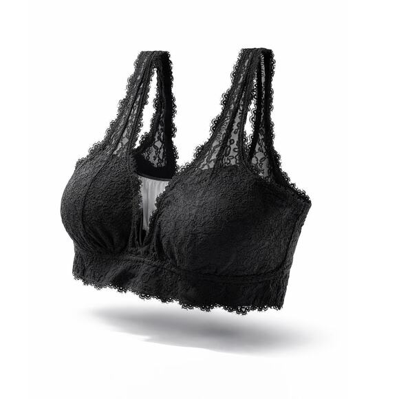 aerie Other - Aerie Lace Bralette Bra Size XXL Black New With Tags Wireless